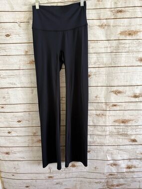 Spanx Soft and Smooth Flares Pants Size Medium Black High Rise Wide Waistband